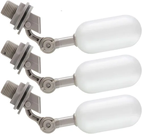 Miniatura 8 de Blulu Paquete de 3 válvulas de flotador, válvula de bola de flotador automática de 1/2 pulgada con brazo ajustable para estanques, canal de agua