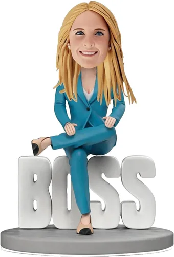 Bobblehead personalizada para mujer, figura personalizada de Lady Boss de la foto, regalo de empoderamiento para mujeres, decoración de escritorio
