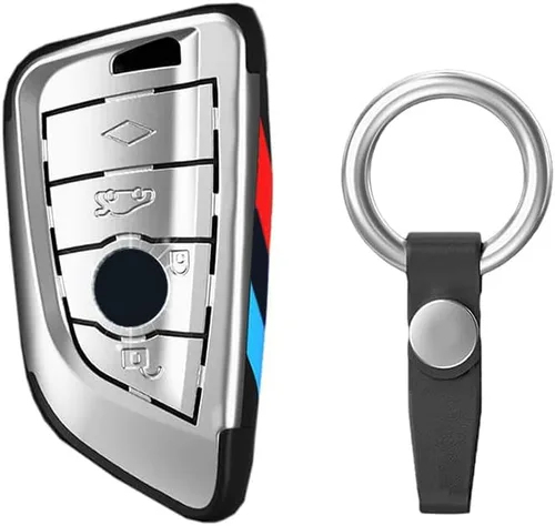 Miniatura 12 de Smart Remote Key Case Funda protectora para BMW 2 5 6 7 X1 X2 X3 X5 X6 Series con llavero