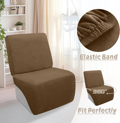 Miniatura 444 de Arfntevss Fundas de sofá seccional reclinable de terciopelo, Funda de sofá seccional de esquina para sofá reclinable, Funda elástica suave