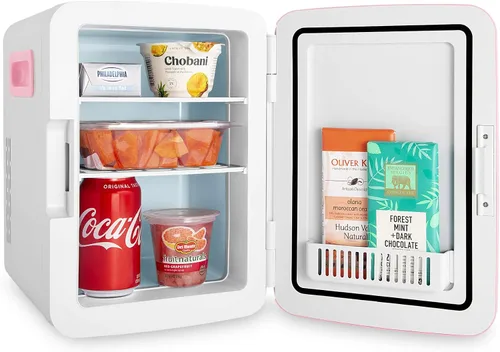 Miniatura 6 de Cooluli minirefrigerador de 10 L para habitación, auto, escritorio de oficina y dormitorio universitario; enfriador y calentador portátil de 12 V