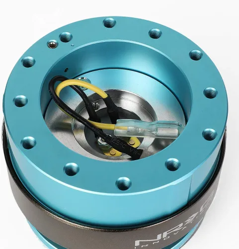 Miniatura 3 de Auto Dynasty NRG Innovations SRK-200MF Adaptador de liberación rápida para volante Gen 2.0 Cuerpo fresco menta/anillo de titanio