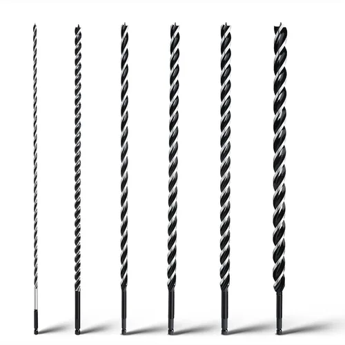 6 brocas de taladro de 18 pulgadas de largo, vástago hexagonal de cambio rápido para madera blanda y dura, plástico, paneles de yeso y materiales