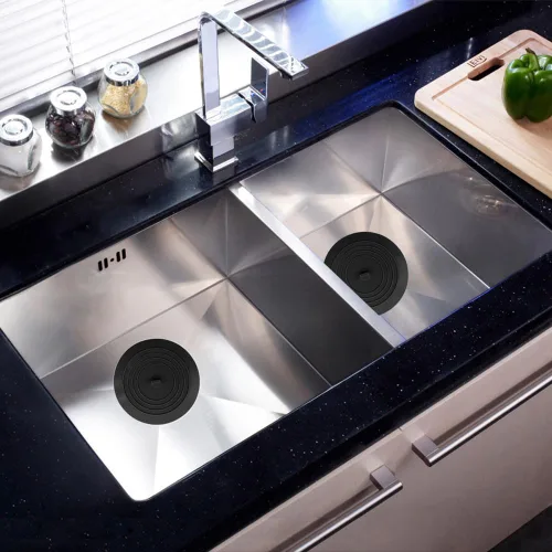 Miniatura 5 de V-TOP Tapón de Desagüe de Bañera Paquete de 2, Tapón de Bañera de Silicona de 5 Pulgadas Cubierta de Desagüe de Ducha, Tapón de Bañera Retenedor