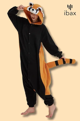Miniatura 6 de IBAX Pijama de forro polar para adultos. Disfraz de mameluco para adultos. Mameluco de animal para adultos. Mameluco de Halloween para adultos.