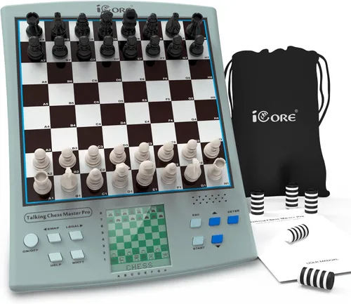 Miniatura 9 de iCore Juego de ajedrez electrónico - Enseña y juega con el tablero inteligente de ajedrez para computadora, ideal para principiantes y jugadores