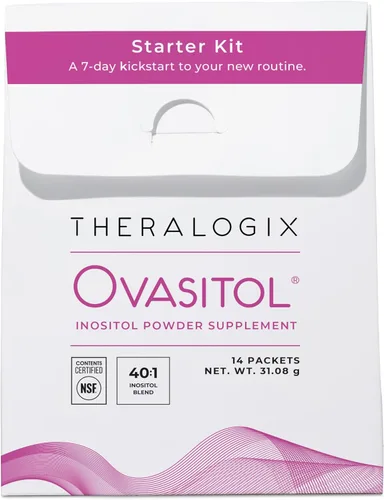 Theralogix Ovasitol Inositol Powder - Kit de inicio de 7 días | Suplemento de inositol premium para mujeres | Proporción 40:1 mio y D-Chiro inositol