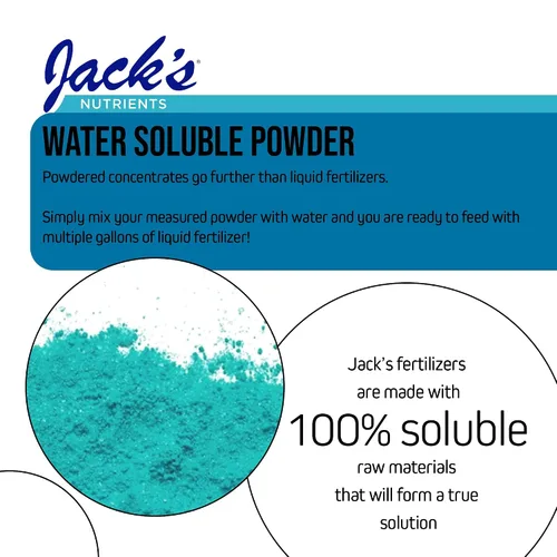 Miniatura 6 de Jack's Nutrients 15-6-17 Fertilizante soluble en agua clon, 2.2 libras - Desarrollo rápido de raíces y amplio crecimiento del sistema radicular