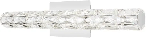 Miniatura 6 de Keighley - Barra de luz LED de cristal cromado de 18 pulgadas