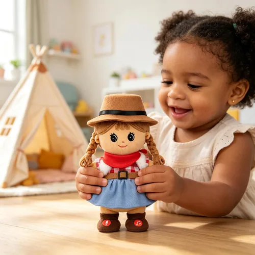 Miniatura 2 de Hopearl Muñeca negra que habla y canta, repite lo que dices, muñeca negra que camina, juguete animado interactivo, eléctrico, regalo de peluche