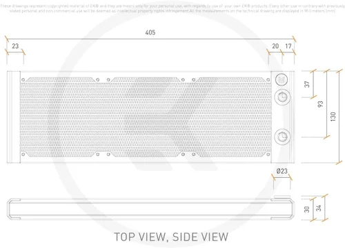 Miniatura 7 de EK WB EK-Quantum Surface S360 Radiador, triple, edición negra, paquete de 2 Negro Edition