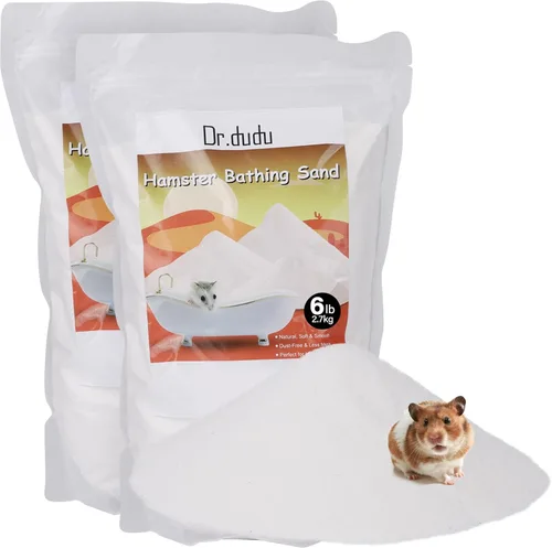 Miniatura 14 de DR.DUDU Arena de baño para hámster, 6.6 libras, libre de polvo, arena del desierto o arena para orinal para hámster, chinchillas, jerbo, hámsters