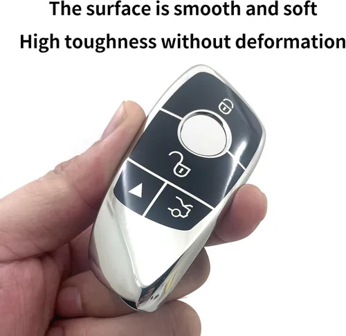 Miniatura 3 de Creativity Adecuado para llaves de Mercedes Benz. La caja de llaves de TPU suave avanzada es compatible con CLS CLA GLA AMG A C E S G GLC GLE GLS M