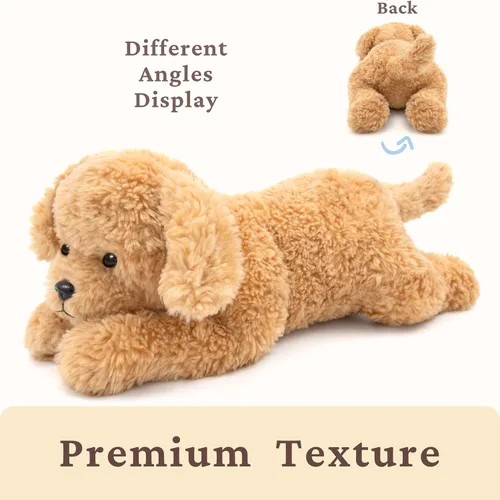 Miniatura 7 de IKASA Juguete de peluche grande de Labrador para perro, cachorro grande de 20 pulgadas, suave, lindo, esponjoso, peluche