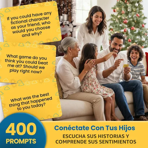 Miniatura 2 de 400 tarjetas de conversación para niños: involucra a los niños, ríe y acércate más durante la cena familiar, la noche de juegos y los viajes por