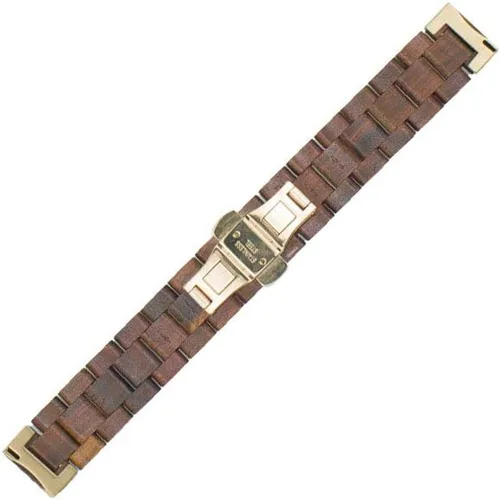 Miniatura 7 de Correa de reloj de madera de 0.787 in para Samsung Galaxy Watch Active/Active 2, 40/42/1.732 in de acero inoxidable de madera correa de liberación