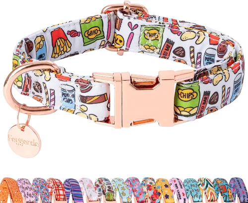 Miniatura 23 de Faygarsle Collar Lindo de Perro para Perras y Perros Machos, Collar Suave y Elegante para Mascotas con Diseño de Limón, Collar de Perro Amarillo