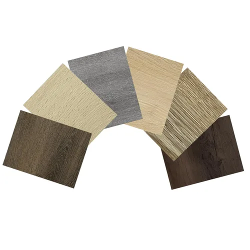 MULGREAT Paquete de 6 muestras de azulejos para despegar y pegar, suelo de vinilo impermeable con aspecto de madera, tablón de lujo autoadhesivo