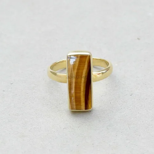 Miniatura 11 de Anillo de plata de ley maciza superpuesta de oro amarillo de 18 quilates para mujer, anillo de compromiso de plata esterlina, juego de bisel