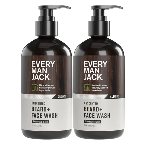 Miniatura 15 de Every Man Jack Lavado de Barba + Cara - Fragancia Sutil de Bourbon Añejado - Limpia y Ayuda a Acondicionar y Suavizar Tu Barba y la Piel de Debajo