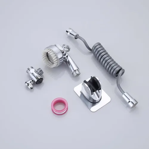 Miniatura 3 de Juego de accesorios de rociador de manguera para fregadero de grifo, cabezal rociador de ducha con válvula desviadora, piezas de repuesto, adaptador