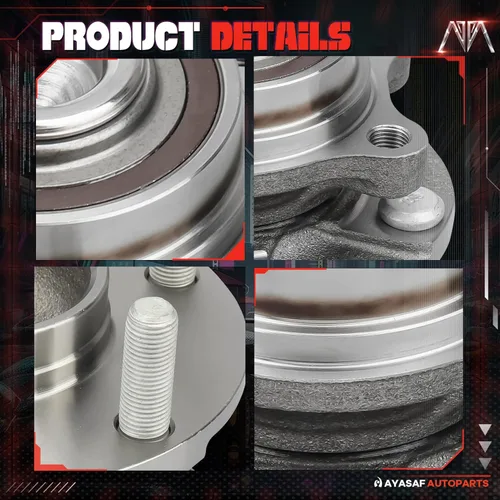 Miniatura 4 de 513268 Conjunto de cojinete de cubo de rueda delantera, 5 lengüetas con ABS para Infiniti G35 RWD 2003-07, Nissan 350Z 2003-09