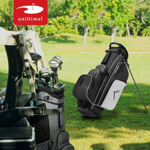 Miniatura 7 de uniHimal Lightweight Golf Stand Bag with 4-Way Full Length Dividers, Durable Waterproof Golf Bag for Men & Women with Multiple Pockets