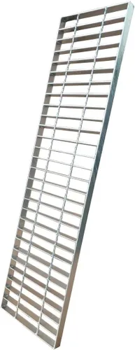 Miniatura 11 de Rejilla de drenaje de acero galvanizado con borde de 24 x 24 pulgadas, cubierta de canal de entrada de alta resistencia clase B de 28100 libras