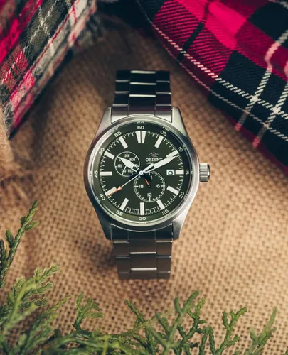 Miniatura 4 de Orient Reloj de campo automático japonés de acero inoxidable para hombre