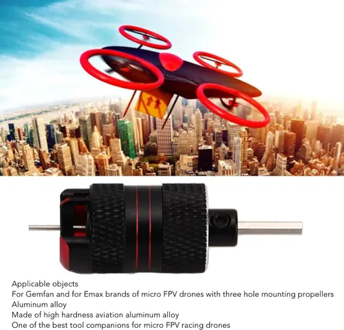 Miniatura 2 de VBESTLIFE Herramienta de extracción de hélice para drones, herramienta de eliminación de hélice de drones de aleación de aluminio para RC FPV Drone