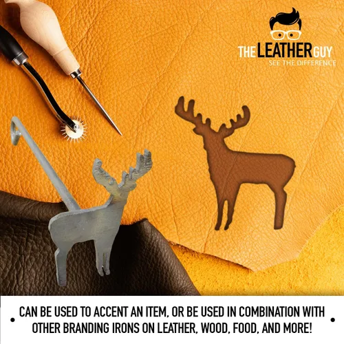 Miniatura 6 de The Leather Guy Hierro de marca de 2 pulgadas, pata de oso, para carpintería, cuero y parrilla. Método de marca fácil de usar para un toque