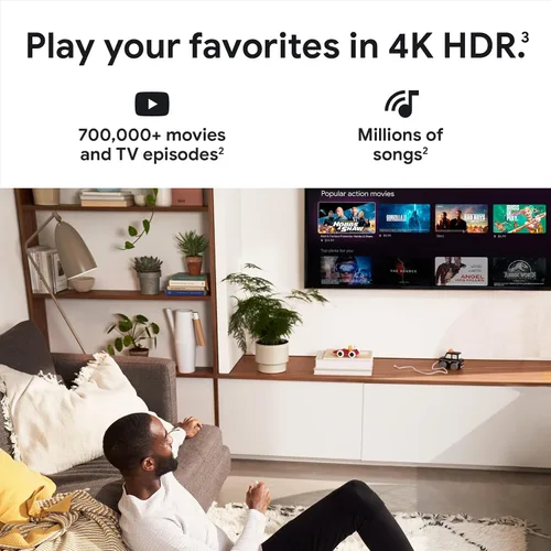Miniatura 2 de Chromecast con Google TV (4K) - Transmisión de entretenimiento en tu televisor con búsqueda por voz, mira películas, programas y televisión en vivo