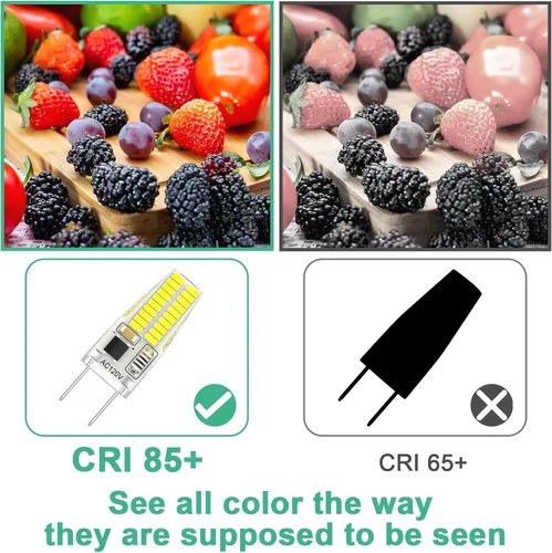 Miniatura 5 de Bombilla LED G8 regulable, 120V 20W 25W T4 JCD Tipo Base Bi-Pin, reemplazo de halógeno para iluminación de casquillo bajo gabinete, luz blanca