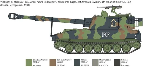 Miniatura 8 de Italeri -6589 M109 A2/A3/G, Escala 1:35, Kit de Modelo, Modelo de Plástico para Ensamblar, Modelado, Verde, IT6589