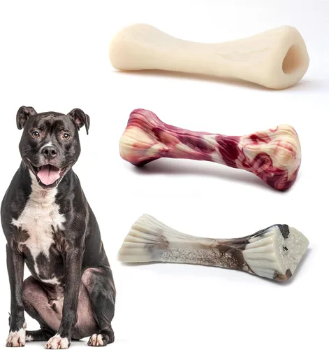 Miniatura 18 de Juguetes para perros para masticadores agresivos, juguetes duraderos para perros de raza grande, hechos con nailon, juguete resistente para perros