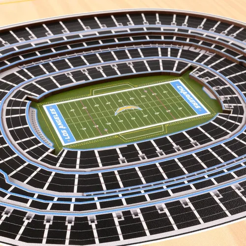 Miniatura 3 de YouTheFan Arte de pared de 5 capas con vista del estadio de la NFL
