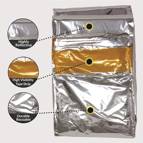 Miniatura 4 de Ever Ready First Aid Saco de dormir para acampar de supervivencia de Mylar para espacio de emergencia 36" x 84