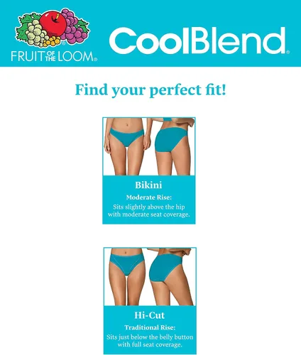 Miniatura 5 de Fruit of the Loom Women's Breathable Underwear, Moisture Wicking Keeps You Cool & Comfortable, Available in Plus