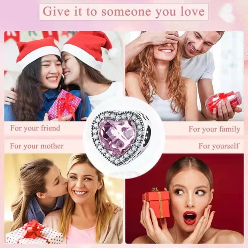 Miniatura 6 de LONGLUCK Dije de ojo de cristal para pulsera, plata de ley 925 con circonitas cúbicas para mujer, pulsera y collar
