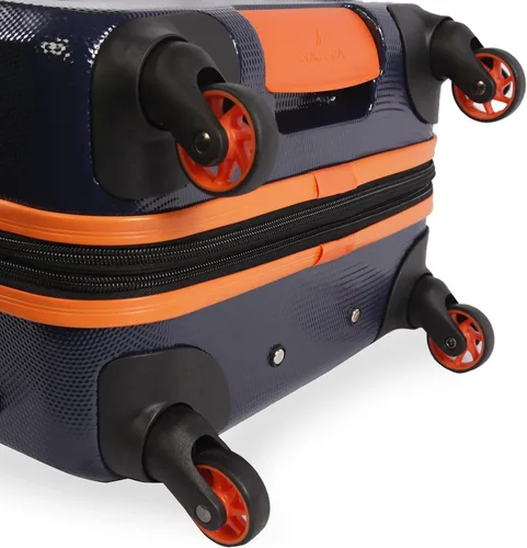 Miniatura 6 de Nautica Equipaje giratorio de abedul rígido Azul marinonaranja Maleta giratoria rígida de abedul