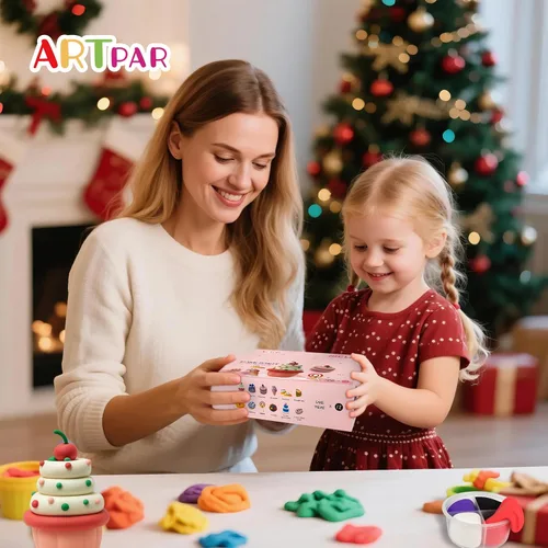 Miniatura 9 de ARTPAR Plastilina de Secado al Aire para Niños, Kit de Arcilla para Modelar, Set de Escultura Model Magic, Ultra Ligera y Suave, Segura No Pegajosa
