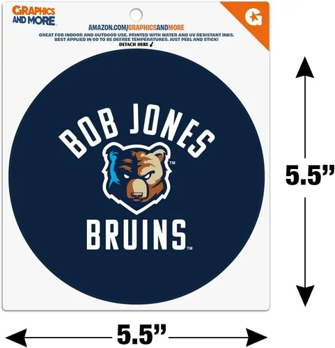 Miniatura 5 de Bob Jones University Bruins Logo Automotive Car Refrigerador Locker Vinilo Imán