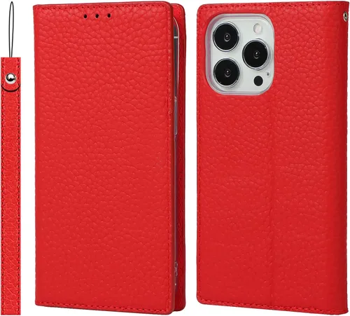 Miniatura 20 de Havaya Funda para iPhone 13 Pro con tarjetero y llavero, soporte de cuero, a prueba de golpes, con ranuras para tarjetas de crédito, cremallera