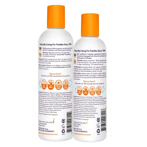Miniatura 2 de Fairy Tales - Champú de natación de 354 mL y acondicionador de 236 mL para niños, fabricado con ingredientes naturales en los Estados Unidos, champú
