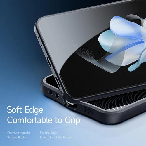 Miniatura 7 de Funda para Galaxy Z Flip 5 (2023), [protector de pantalla integrado] compatible con protección MagSafe a prueba de golpes, funda magnética mate