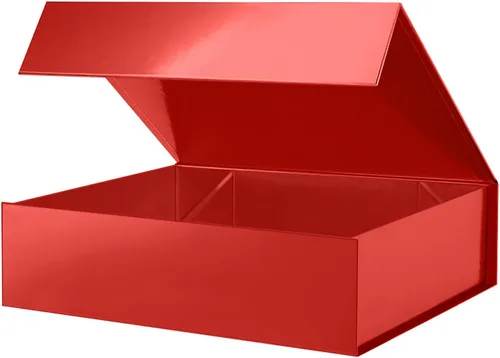 Miniatura 35 de PACKHOME Caja de regalo de 11.5 x 8 x 2.5 pulgadas, caja resistente para camisas con tapa magnética para múltiples ocasiones (negro brillante)