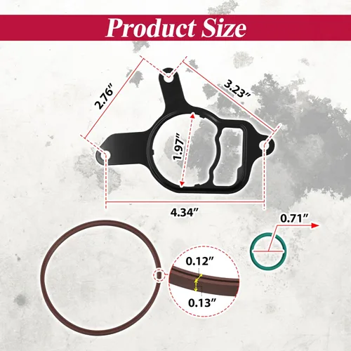 Miniatura 2 de Kit de sello de bomba de vacío de 2,5 L/sellos de dirección asistida de reconstrucción compatibles con Volkswagen Jetta, Beetle, New Beetle, Golf