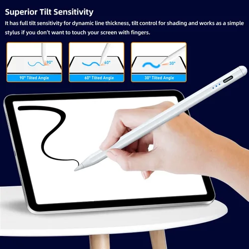 Miniatura 4 de Lápiz capacitivo para iPad de 6ª a 11ª generación, 10 minutos de carga rápida Apple Pencil compatible con lápices iPad de 2018-2025, Apple Pen