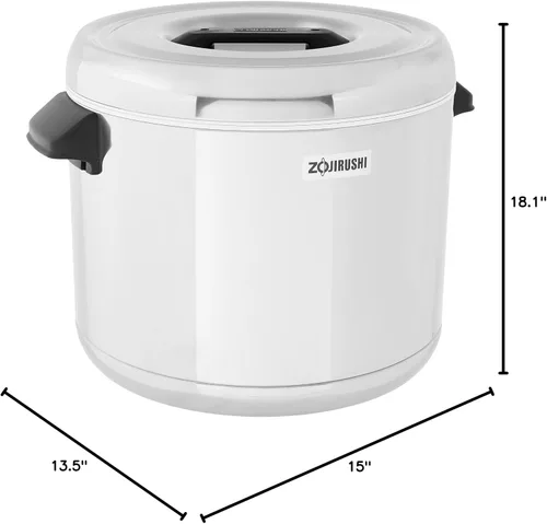 Miniatura 6 de Zojirushi RDS-400 - Calentador térmico de arroz de 4 litros, acero inoxidable
