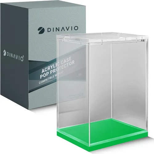 Miniatura 9 de Dinavio Crafthouse Funko Pop Protector – vitrina de acrílico – Diseño apilable resistente – Estuche de 0.157 in para figuras de vinilo de 4 pulgadas